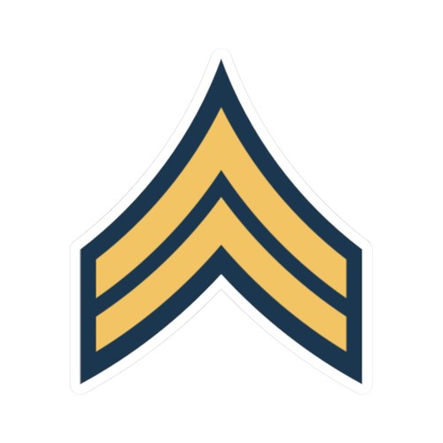 Ejército EE. UU. O 04a (Estados Unidos) (Rango Militar) PEGATINA Vinilo Corte Beso Calcomanía - Imagen 11 de 25