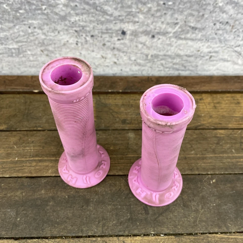 Empuñaduras de manillar de bicicleta BMX Haro rosa Freestyle Master reedición Foto 4 de 4