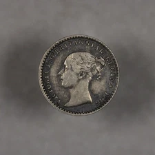 1856 Great Britain Silver 1 Penny