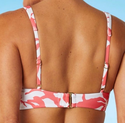 Liz Claiborne Colección Verano Blanco Coral Floral Sujetador Bikini Natación Top TALLA 12 NUEVO - Imagen 4 de 17