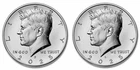 2025 P&D Kennedy Half Dollar Uncirculated (Set Of 2 Coins) - FREE SHIPPING