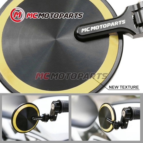 REBORN Gold Folding CNC Bar End Mirrors For GSX-R 750 96-20 19 18 17 16 - Picture 4 of 5