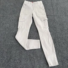 Spanx Stretch Twill Ankle Cargo Pant High Waist Desert Dune 20311R Sz Small