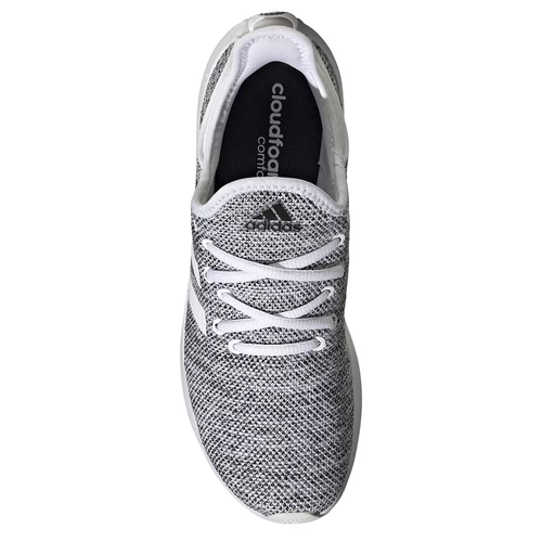 Adidas Women's Cloudfoam Pure Sneakers (White/White/Black) - Size 9.0 M - Picture 5 of 5