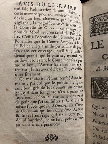 Le Bélier. Conte par M. le Comte d'Hamilton. EO 1730 rare - Picture 7 of 11