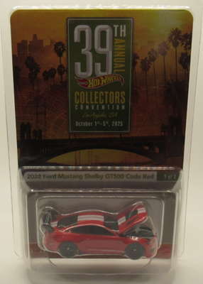 Hot Wheels 39th Convention 2022 Ford Mustang Shelby GT500 Code Red