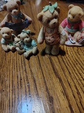 Vintage Resin Cherished Teddies From 1998-1999, Lot Of 5