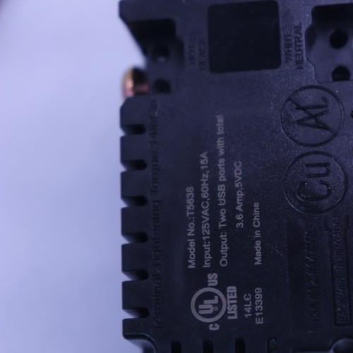 (1 Stück) manipulationssicher Typ A/C USB-Steckdose 3,6 A 18 Watt T5638 - Bild 2 von 4