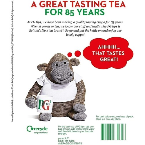 PG tips Pyramid Teabags - 240 per pack (1.53lbs) - Picture 2 of 2