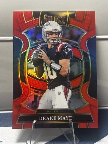 2025 Select Drake Maye #80 Concourse COLOR MATCH RED /99 CLEAN