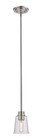 Bohin 1-Light Mini Pendant Light In Brushed Nickel
