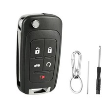 5 Button Key Fob Shell for Chevy Cruze Equinox Impala Camaro Malibu Sonic GMC