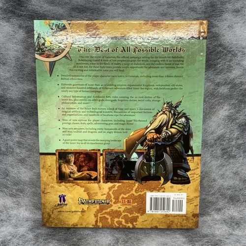 Pathfinder RPG Juego de Rol LA GUÍA DEL MUNDO DEL MAR INTERIOR Libro con Mapa Desplegable - Imagen 3 de 13