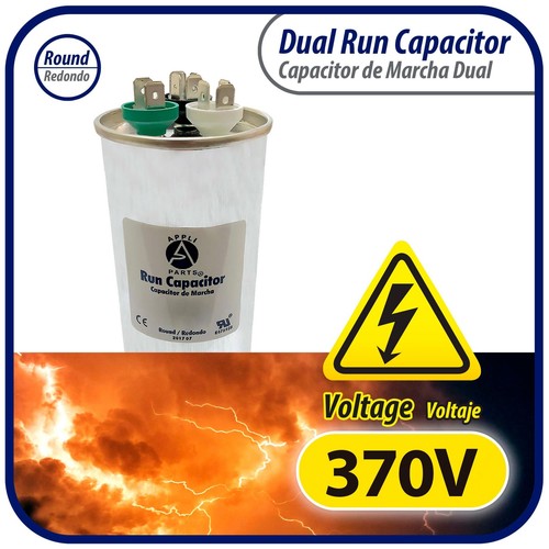 Condensador de doble funcionamiento Appli Parts para CA 55+7,5 MFD UF (microfaradios) 370 vac cbb65 r - Imagen 3 de 8