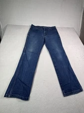 Wrangler 936DEN Jeans Mens 36x30 Blue Denim Straight Leg Cowboy Western Bootcut