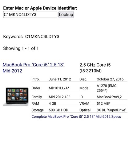 Apple MacBook Pro 13 Zoll Mitte 2012 2,5GHz Core I5, 4GB RAM, Ersatzteile/Reparatur *lesen* - Bild 10 von 10