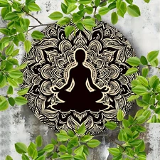 7.87x7.87inch Aluminum Metallic Inch Round Aluminium Foil Art Decoration - Suita