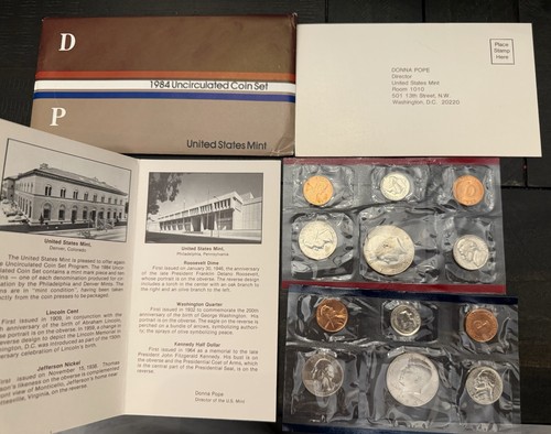 1981/‘82 Proof Set; 1982/‘84/‘84/‘92 Uncirculated US Mint Sets - Picture 8 of 13