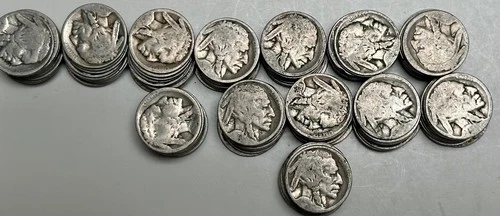 Lot of 129, Indian Head Buffalo Nickels, Most the dates can't be read