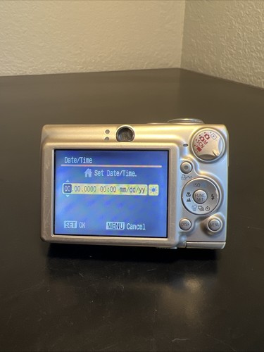 Canon PowerShot SD550 Digital ELPH 7.1MP Camera Silver Tested w/Accessories - Picture 8 of 11