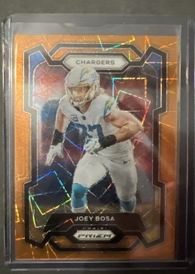 2023 Panini Prizm Orange Lazer Joey Bosa #157 Los Angeles Chargers