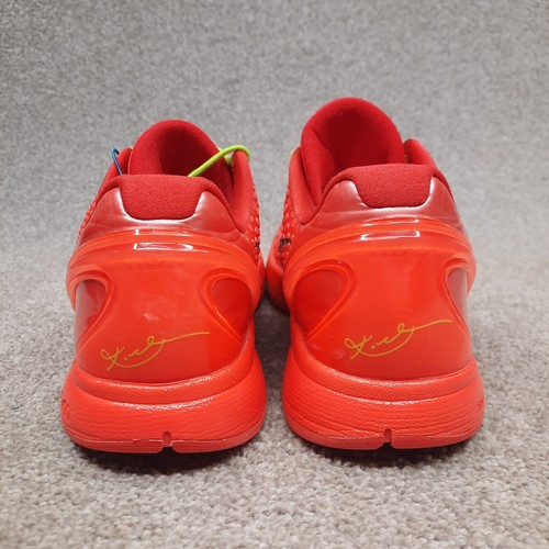 Nike Kobe VI 6 Reverse Grinch Zoom Protro Men's Size 12 Red Black FV4921-600 - Picture 9 of 12