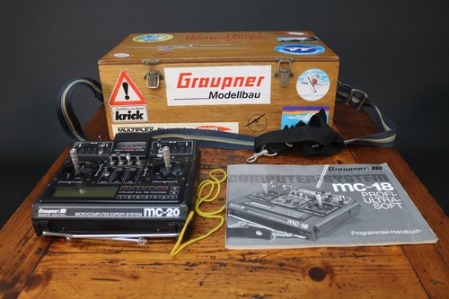 Graupner MC-20 RC Sender 35 Mhz mit Modul & Custom Flight Box