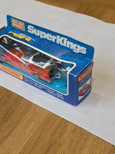 Matchbox Superkings K67 Dodge Monaco Fire Chief Como Nuevo En Caja Original 1978  - Imagen 4 de 12