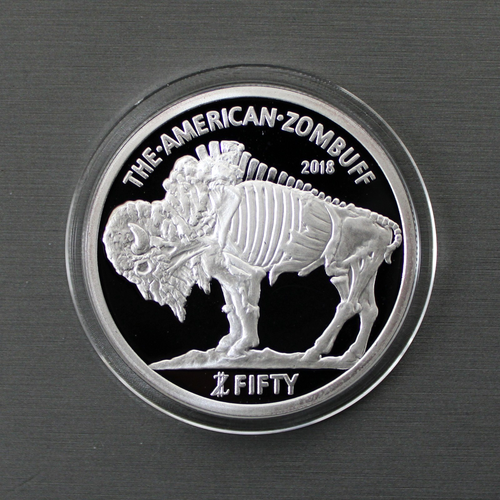 PP The American Zombuff 2018 Zombucks Apocalypse Currency 1 oz Silbermedaille