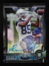 2015 Topps Chrome Rookies Black Refractor /25 Antwan Goodley #186 Rookie Auto RC