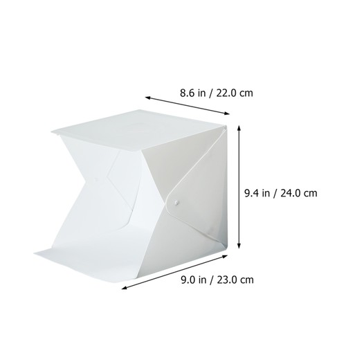 Caja de luz de escritorio con telón de fondo para fotografía de estudio Softbox - Imagen 3 de 12