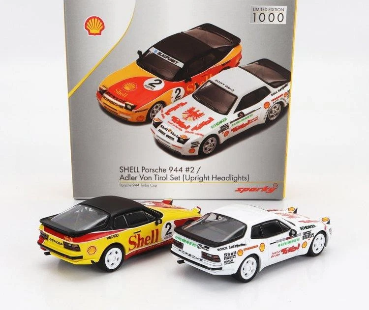 1/64 SPARK PORSCHE SET 2X 944 SHELL N 2 RACING + 944 N 0 RACING TURBO CUP 1989 - Immagine 3 di 3