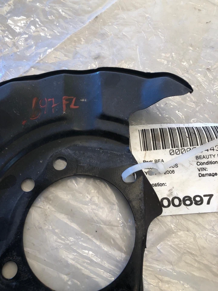 2006 丰田普锐斯掀背车前刹车后板左手驱动侧 LH — 第 2/4 张图片