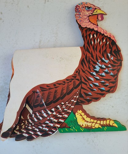 VINTAGE HONEYCOMB TURKEY THANKSGIVING CENTERPIECE DECORATION LARGE (A) - Picture 10 of 11