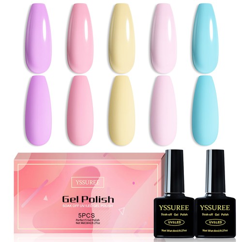 10PCS Nail Gel Polish Set Soak off UV LED Colour Top Base Coat Nail Varnish - Picture 38 of 78