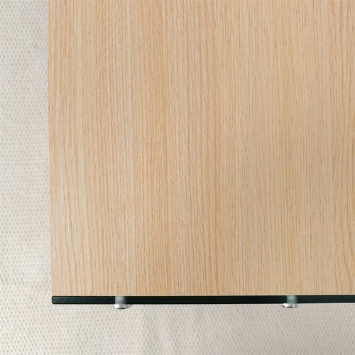 Lagre Modern Coffee Side Table Accent Table Transparent Glass Leg Home Office US - Picture 13 of 14