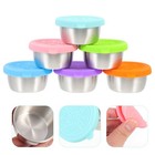 6 Sets Condiment Containers Portable Condiment Cups Lids Condiments Containers