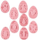 9Pcs Cookie Mold Easter Baking Molds Easter Biscuit Dessert Baking Biscuit