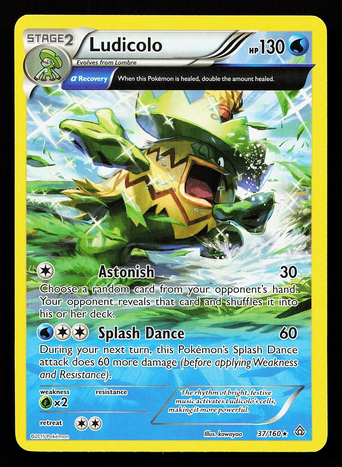 Ludicolo 37/160 Rare Primal Clash Pokemon Card