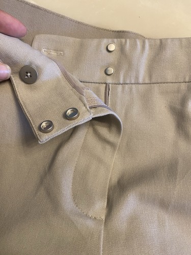 NWT Elie Tahari Pants Womens Size 4 Khaki Flare Stretch - Picture 5 of 8