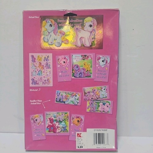 Vintage 2004 My Little Pony FOIL SAN VALENTINO + ADESIVI biglietti San Valentino nuovi con scatola - Foto 2 di 7