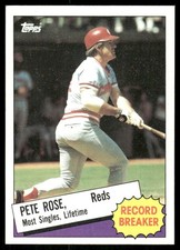1985 Topps #6 Pete Rose Cincinnati Reds baseball card
