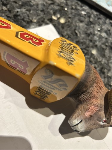 Shiner Bock Spoetzel Brewery Ceramic Ram Head Beer Tap Handle 11.5” Tall - Picture 6 of 9