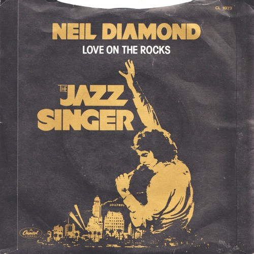 Neil Diamond Love On the Rocks 7" vinyl UK Capitol 1980 in pic sleeve has frayed - Picture 2 of 3