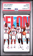 1991 SKYBOX #545 TEAM USA 2 PSA 10