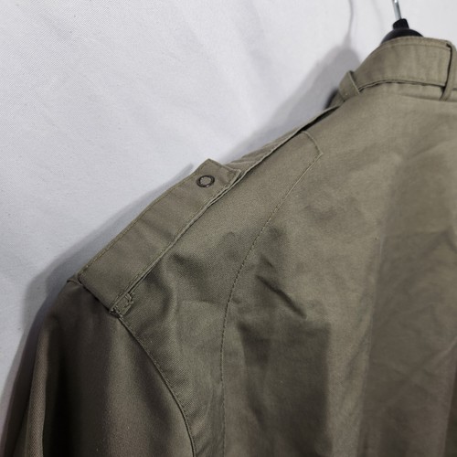 Vintage Members Only Mens Cafe Racer Jacket Coat Size Medium Army Green - Picture 4 of 9