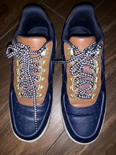 Mens Nike Lunar Force 1 Duckboot Low Obsidian/Saddle Brown, Sz 8
