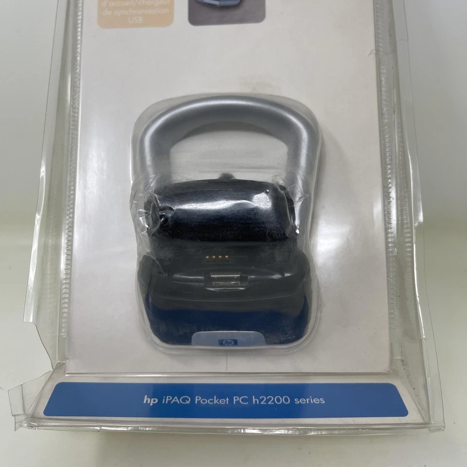 HP iPAQ Pocket PC serie h2200 USB sincronización base cargador nuevo sellado Foto 2 de 4
