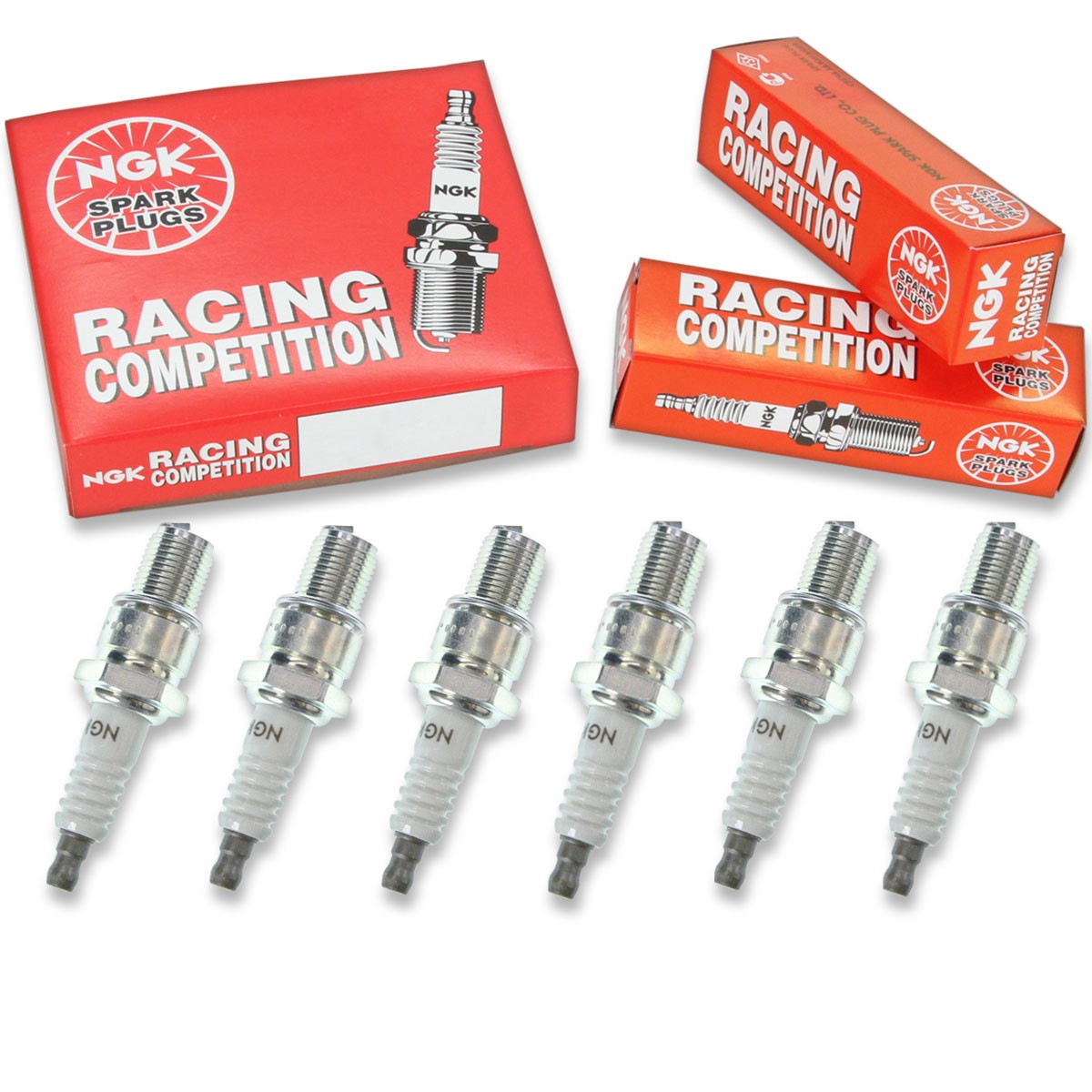 6pcs NGK 4076 Racing R6254K-105 Motorcycle Spark Plug Tune Up Kit Set ty