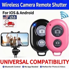 Wireless Camera Remote Shutter for iPhone/Android Smartphones with Wrist Straps